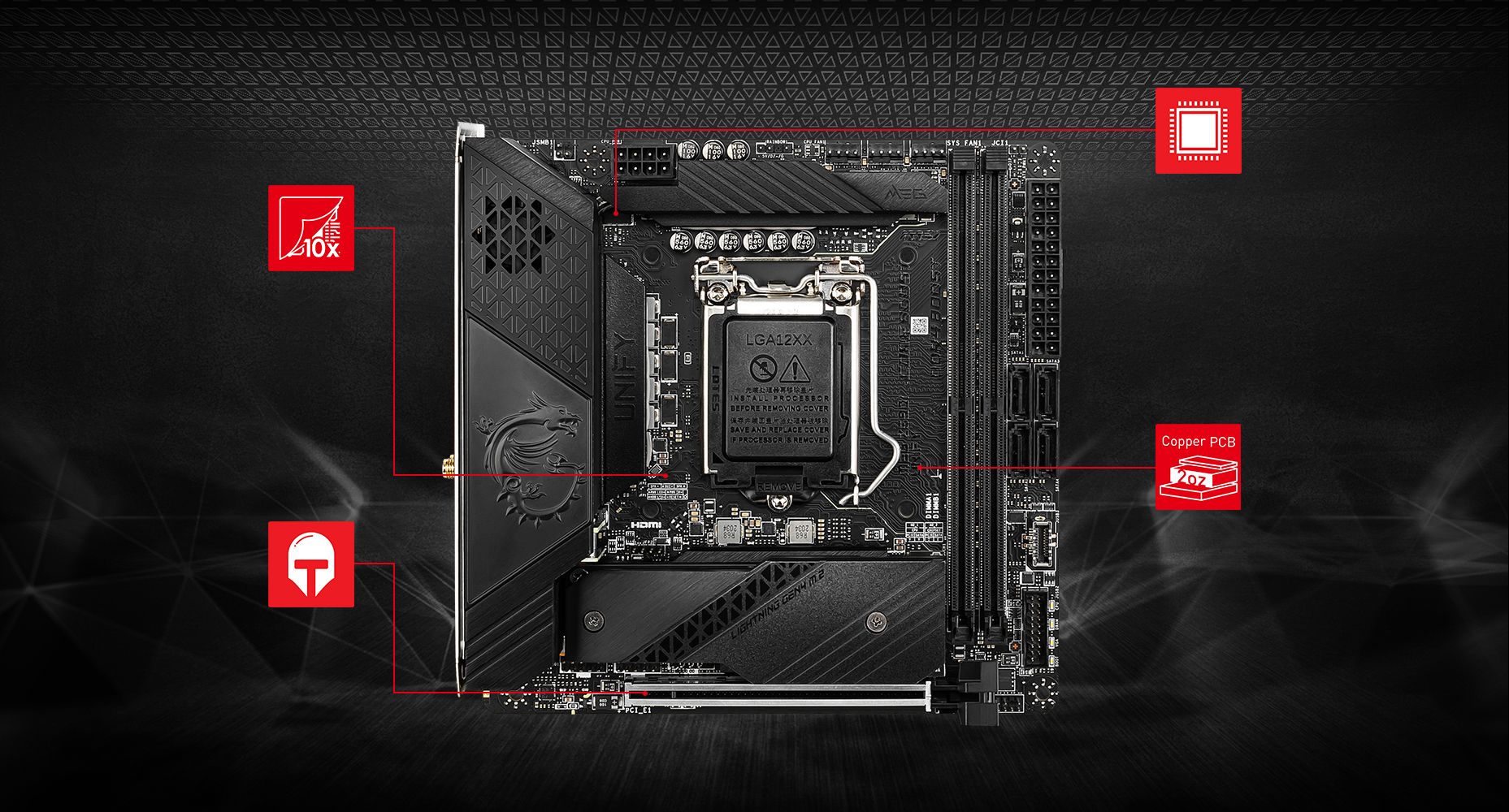 MSI MEG Z590I UNIFY LGA 1200 Mini ITX Intel Motherboard - Newegg.com